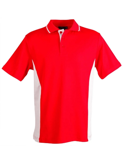 Picture of Winning Spirit, Mens TrueDry Contrast S/S Polo